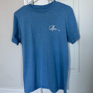 VINTAGE Young & Reckless Signature Light Blue Tshirt Adult Mens Small Tee